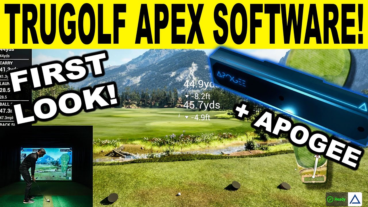 Trugolf Apex Golf Simulator Software First Look Using Apgoee Golf