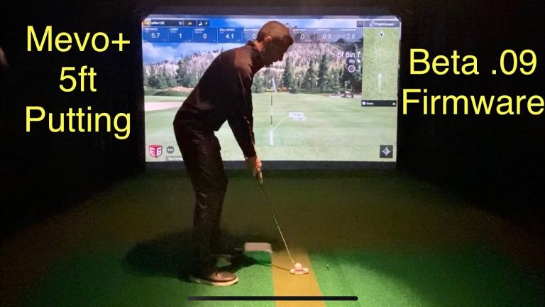 Flightscope Mevo+ 5ft Putt Testing on e6 Connect (BETA FIRMWARE .09)