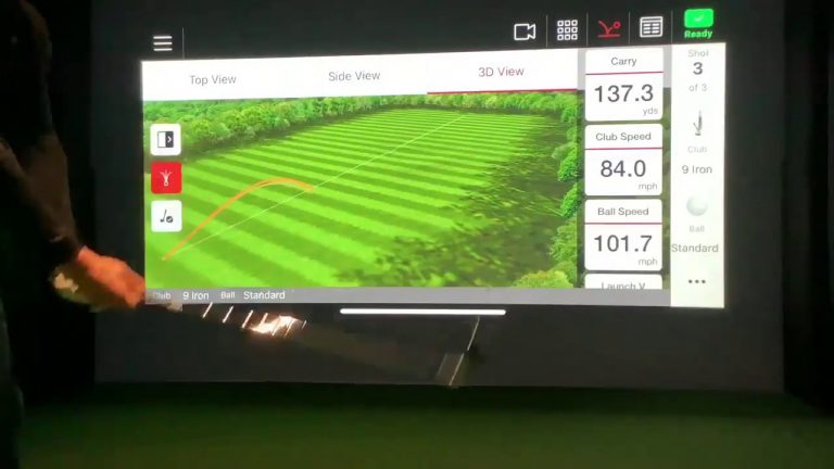 MEVO+ by Flightscope FS Golf using an iPhone