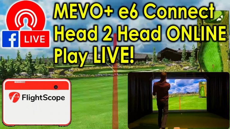 Playing e6 Connect Online on a Flightscope Mevo+ Indoor Golf Simulator