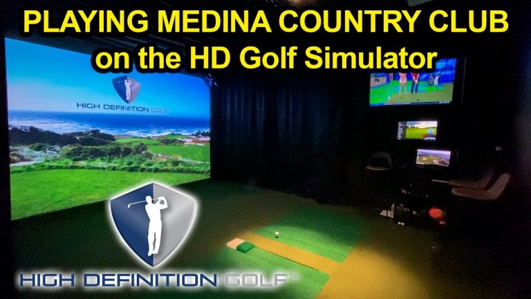 Playing Medina Country Club on the High Definition Golf Simulator