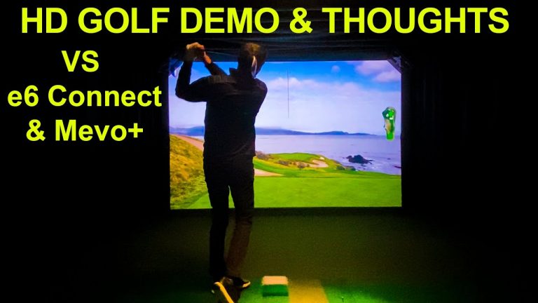High Definition Golf  HD GOLF  Demo & Thoughts vs Flightscope Mevo Plus on e6 Connect