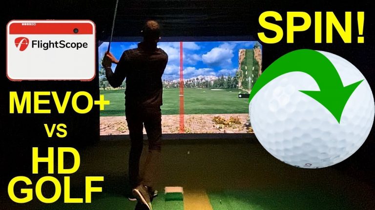 Flightscope Mevo+ vs HD Golf SPIN Comparison Wedge, Iron, & Driver on e6 Connect
