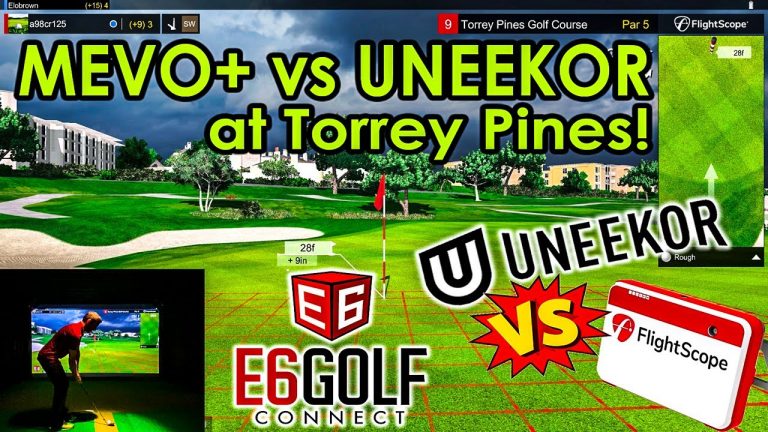 Playing Torrey Pines LIVE on e6 Connect – MEVO+ vs Uneekor – Golf Simulator Match Play