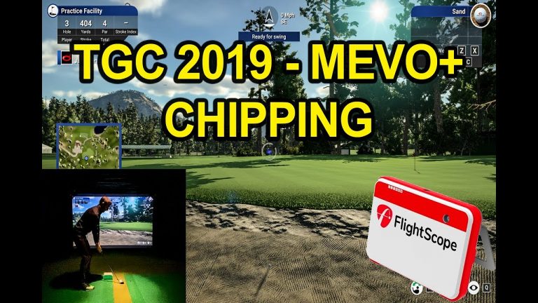 TGC 2019 Chipping on the Flightscope Mevo Plus Golf Simulator
