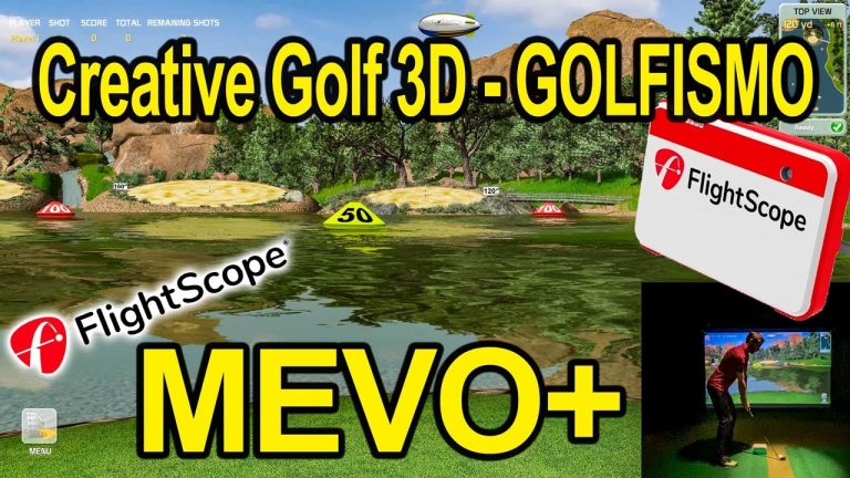 Creative Golf 3D GOLFISIMO with Flightscope Mevo+ Golf Simulator