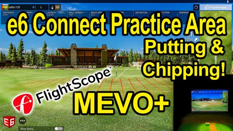 e6 Connect Golf Simulator Practice Facility – How To & Demo with Flightscope Mevo Plus