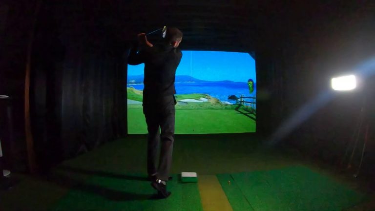 High Definition Golf Simulator – GoPro Hero 7 240fps Slow Motion Golf Swing Low Light Test