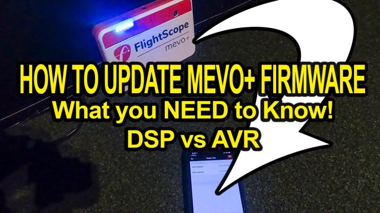 How To Update Firmware on Flightscop Mevo+ – AVR vs DSP