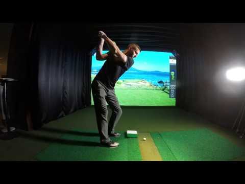 High Definition Golf Simulator  – Pebble Beach Hole 7  – Slow Motion | HD Golf