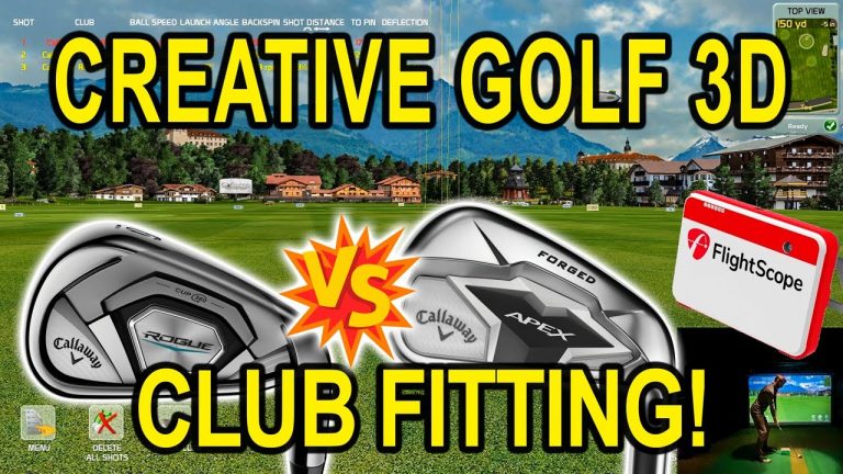 Creative Golf 3D – Flightscope Mevo+ CLUB FITTING – Callaway APEX vs ROGUE