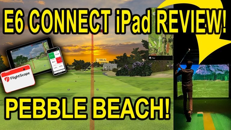E6 Connect iPad Review – Playing Pebble Beach with Flightscope Mevo Plus