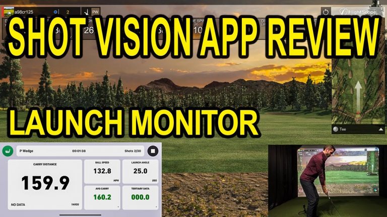 Shot Vision App Review – GOLF SIMULATOR TEST vs Flightscope Mevo Plus