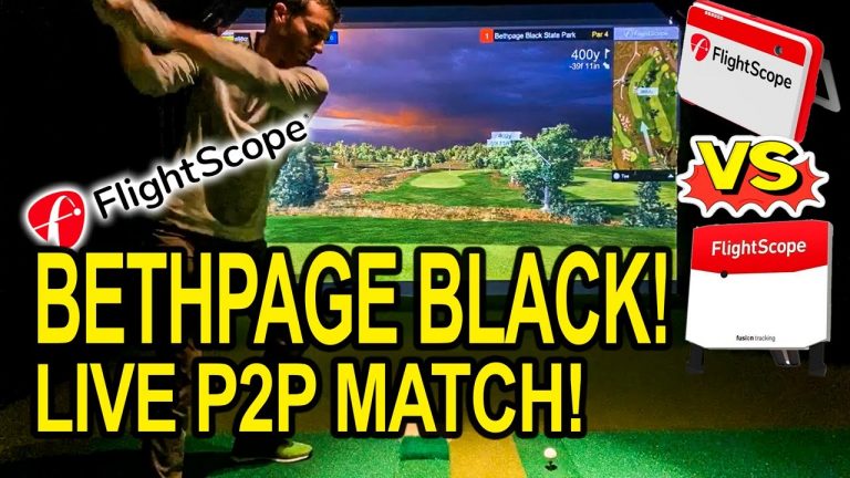 Playing Bethpage Black on E6 Connect – Flightscope Mevo+ vs X3 – LIVE Online Match Play