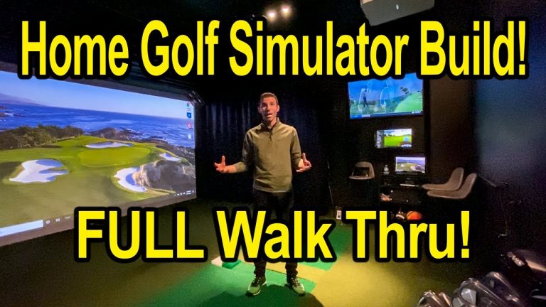 Home Golf Simulator Build – SEE MY ENTIRE SIMULATOR SETUP + BodiTrak Bonus!