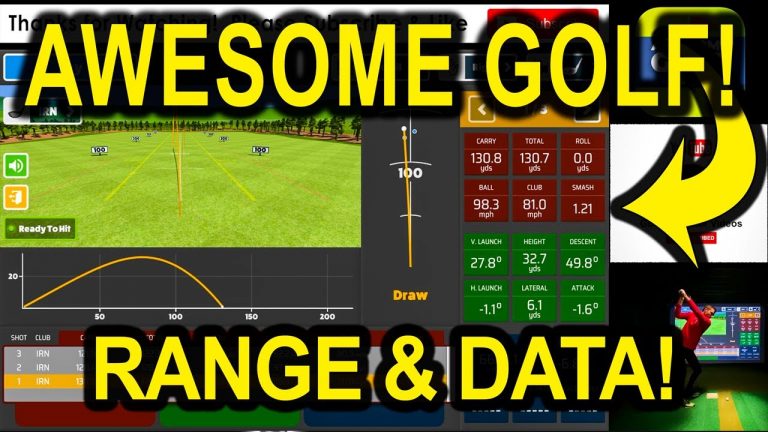 Awesome Golf Simulator Software – Range Overview with Flightscope Mevo+