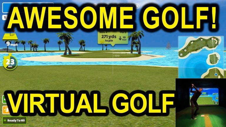 Awesome Golf Simulator Software – Virtual Golf – Flightscope Mevo Plus