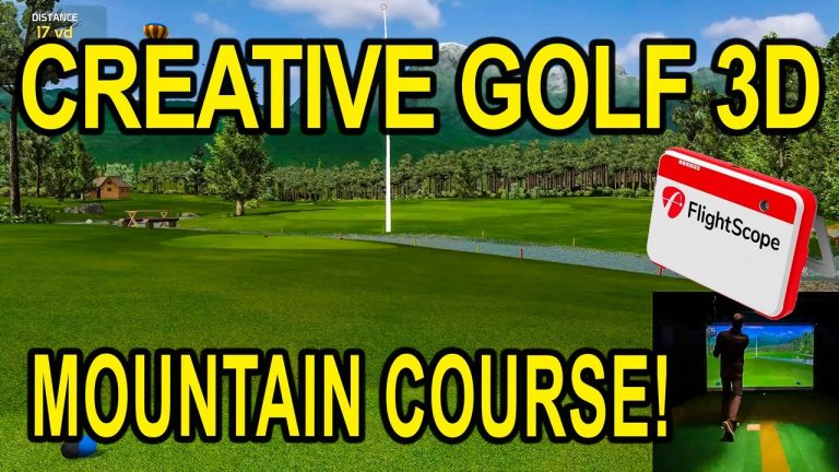Creative Golf 3D Review – Golf Simulator Course Demo – Flightscope Mevo+