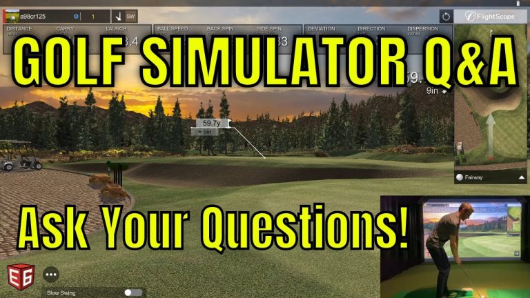 Golf Simulator Q&A – Flightscope Mevo+ – E6 Connect – TGC 2019 & More