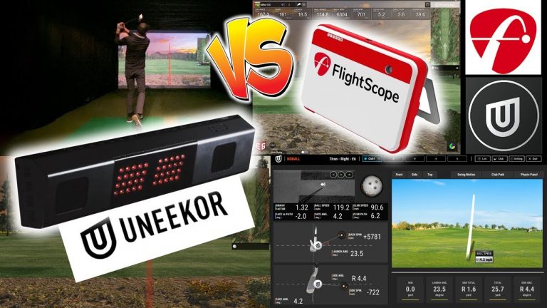 Golf Simulator Review – Flightscope Mevo+ vs Uneekor QED – FIRST LOOK!