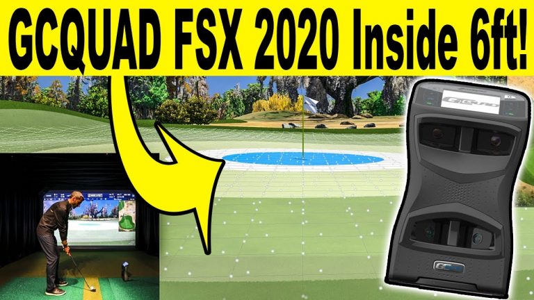 GCQuad Launch Monitor – FSX 2020 Golf Simulator Software “Inside 6ft” REVIEW