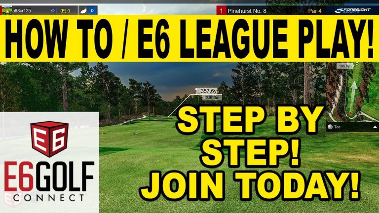 HOW TO PLAY E6 CONNECT ONLINE TOUR (Golf Simulator League)