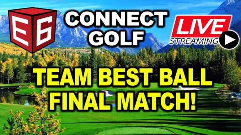 E6 Connect Golf Simulator LIVE Team Best Ball Final – Uneekor vs GCQuad vs SkyTrak vs TruGolf