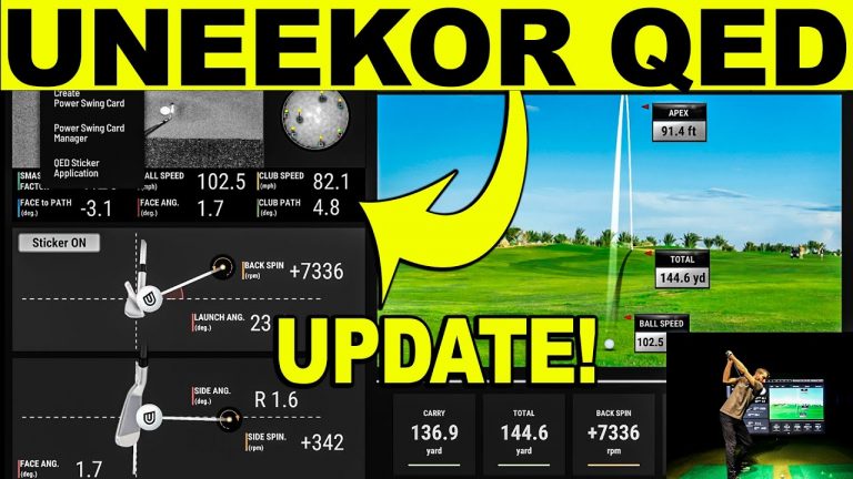 UNEEKOR QED – BIG UPDATE!  Power Swing Cards & Club Sticker Review (Golf Simulator)