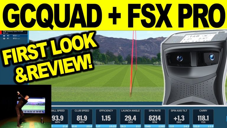 GCQUAD + FSX PRO – First Look & FULL Review (NEW Foresight Sports Software)