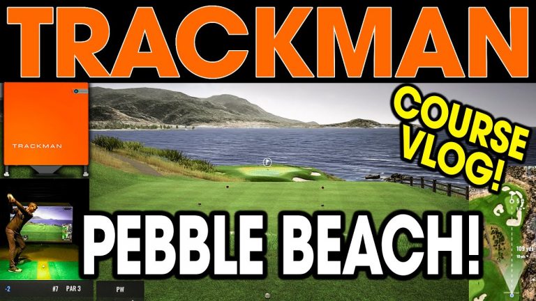 Trackman Golf Simulator – Playing Pebble Beach Golf Course (Virtual Golf 2 & Trackman 4)