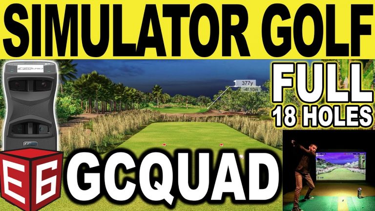 Playing a Round of Golf on a Simulator – GCQUAD & E6 Connect Golf Simulator Software