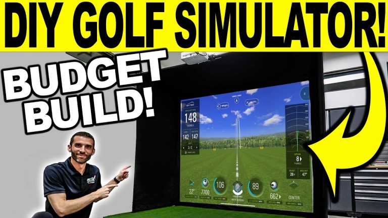 Home Golf Simulator – See My NEW Affordable DIY Setup! (Mevo+ & SkyTrak Demo)