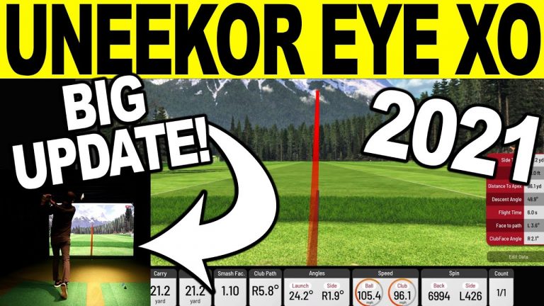 UNEEKOR EYE XO REVIEW! BIG 2021 VIEW Golf Simulator Software Update ⛳