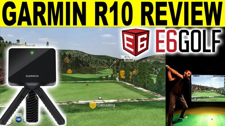 GARMIN R10 REVIEW – Playing E6 Connect iOS Golf Simulator Software ?⛳