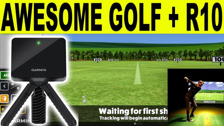 Awesome Golf Simulator UPDATE!  NOW Garmin R10 Compatible! (First Look & Review)