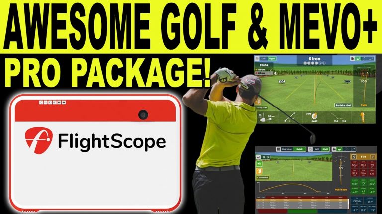 Awesome Golf Simulator Review with Flightscope Mevo+ Pro Package