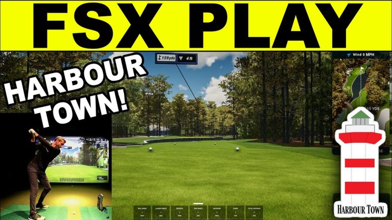 FORESIGHT SPORTS FSX PLAY! NEW HARBOUR TOWN GOLF LINKS! FIRST LOOK!