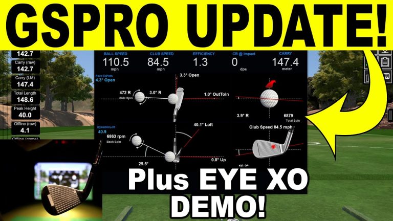 GSPRO GOLF SIMULATOR SOFTWARE – MAJOR UPDATE REVIEW & UNEEKOR EYE XO DEMO