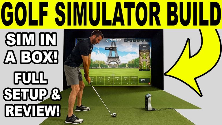 GOLF SIMULATOR BUILD! Foresight Sports Sim in a Box (FULL SETUP & REVIEW) Part 2