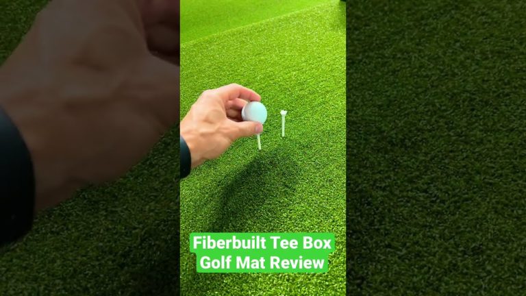 Fiberbuilt Tee Box Golf Mat Review – Golf Simulator Mat w/ Real Tees!