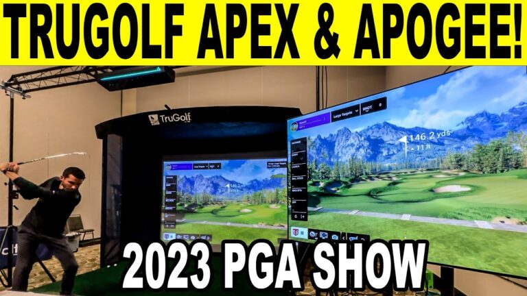TruGolf E6 Apex Golf Simulator Software & APOGEE (FIRST LOOK) – 2023 PGA Show