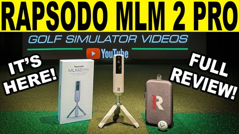 RAPSODO MLM 2 PRO REVIEW! Best New Home Golf Simulator? (FIRST LOOK)