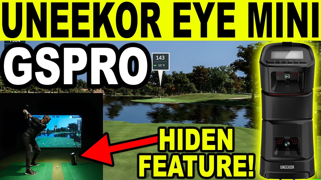 UNEEKOR EYE MINI PLAYING GSPRO! Full Shots, Chipping, & Putting