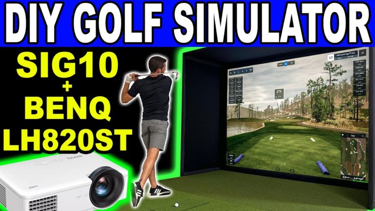 NEW HOME GOLF SIMULATOR! How to DIY SIG10 Build + BENQ LH820ST Review