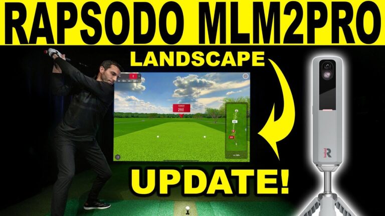 RAPSODO MLM 2 PRO – GOLF SIMULATOR UPDATES!  (LANDSCAPE MODE BETA)