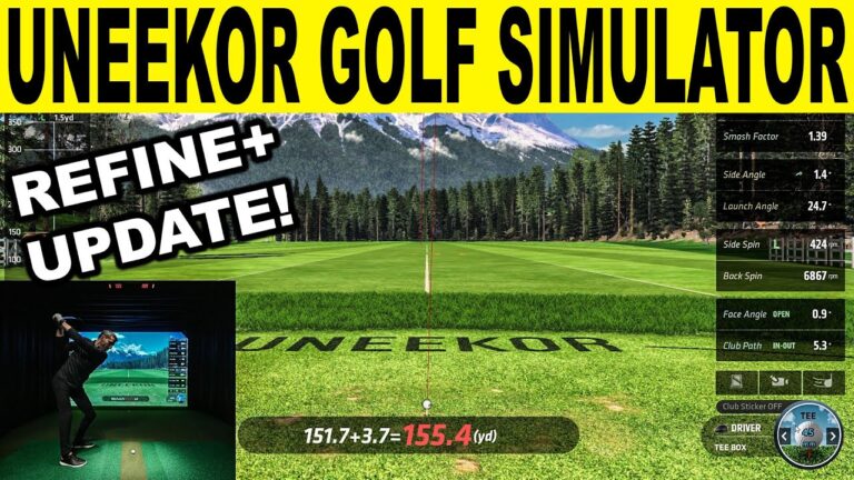 UNEEKOR GOLF SIMULATOR UPDATE! NEW REFINE+ SOFTWARE FEATURES (FIRST LOOK)