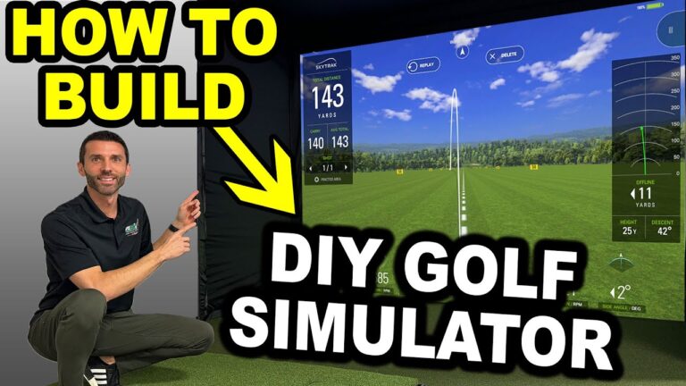 How to Build a Golf Simulator! Carl’s Golf Enclosure & HotShot Golf Mat Review!