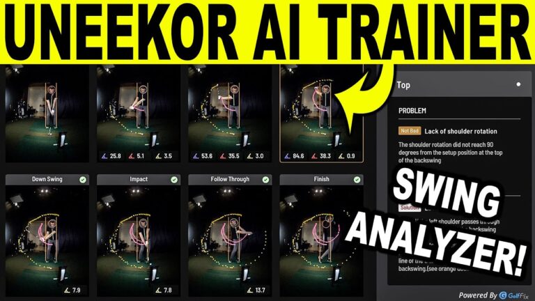 UNEEKOR AI TRAINER Golf Swing Analyzer & Swing Optix Cameras [FREE TRIAL]