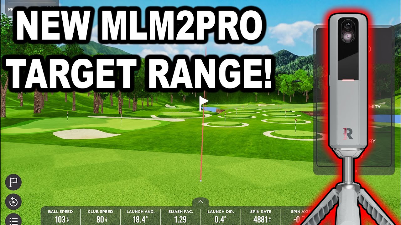 RAPSODO MLM2PRO UPDATE! NEW Target Range Golf Simulator Software Golf