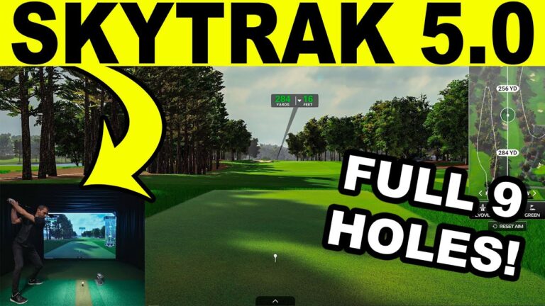 Playing 9 Holes on SkyTrak 5.0 Golf Simulator Software (Quail Hollow)